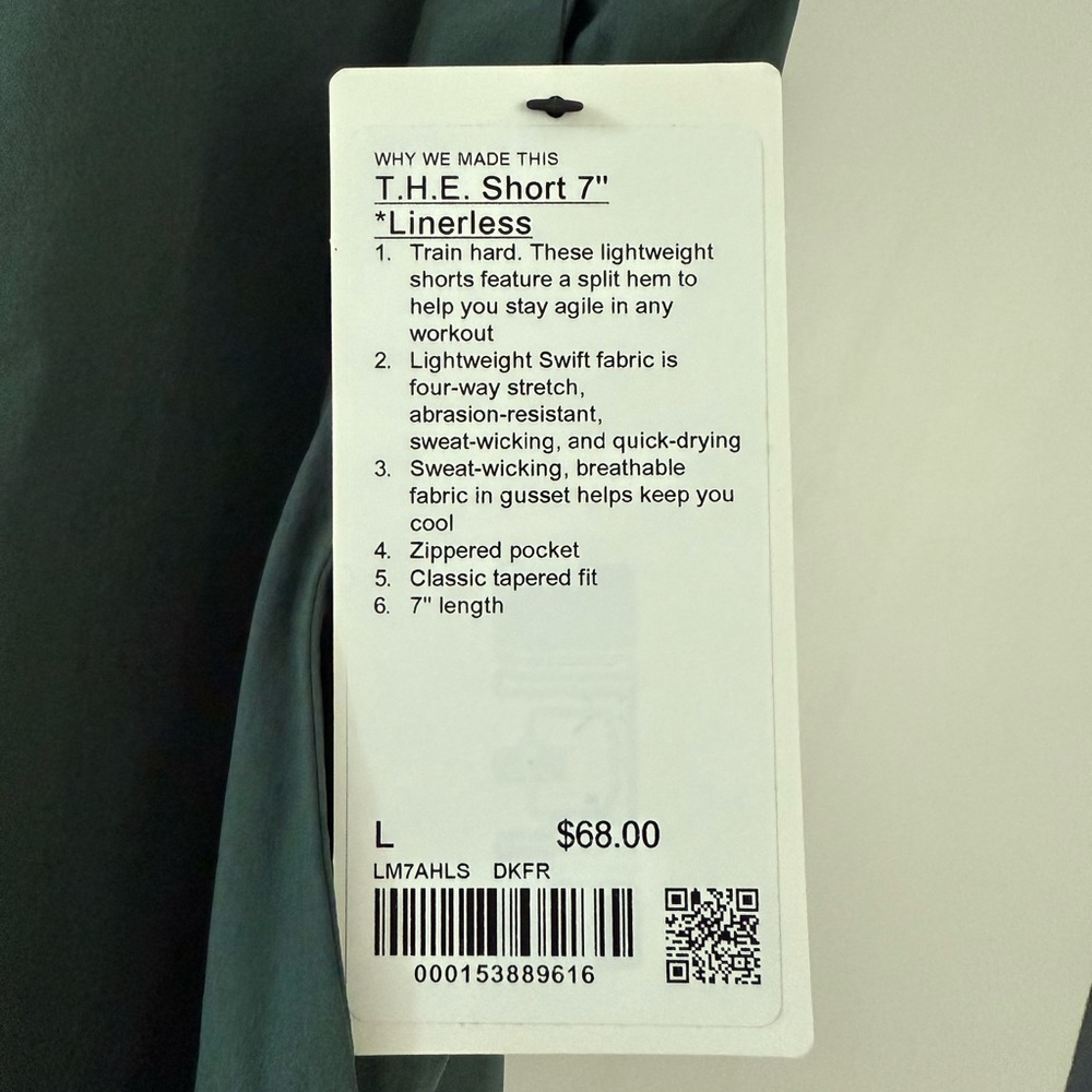 Lululemon Green Athletic Shorts - Picture 2 of 2